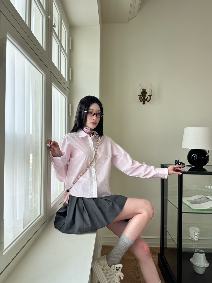 MARKE-P韓國直郵㊣東大門實拍女裝新品人氣襯衫蕾絲衫套裝MARKE-P襯衫/蕾絲衫