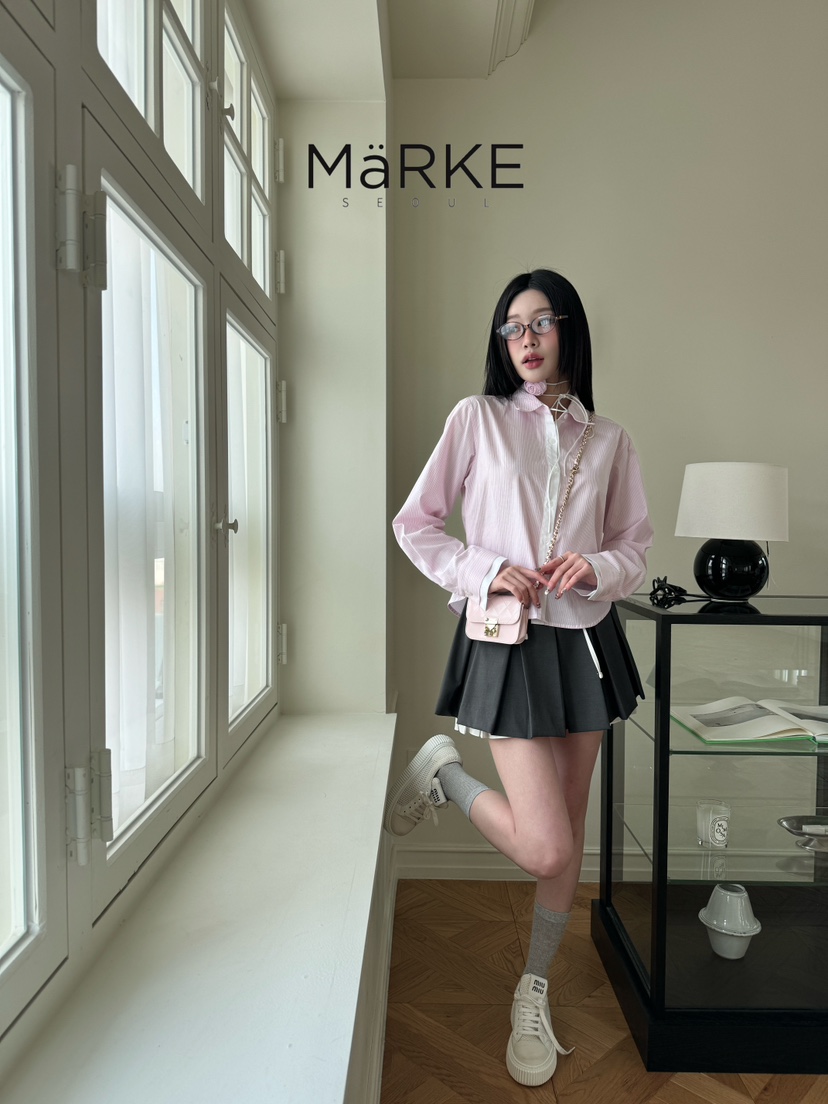 MARKE-P韓國直郵㊣東大門實拍女裝新品人氣襯衫蕾絲衫套裝MARKE-P襯衫/蕾絲衫