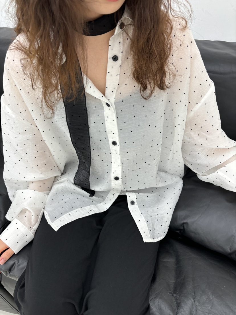 HOME GROUND直郵韓國代購㊣女裝新款25春夏襯衫蕾絲衫透視HOME GROUND襯衫/蕾絲衫