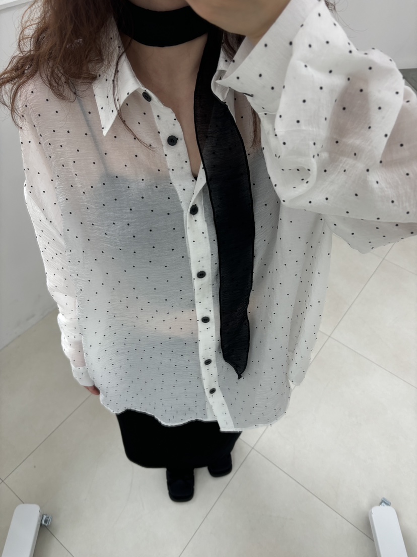 HOME GROUND直郵韓國代購㊣女裝新款25春夏襯衫蕾絲衫透視HOME GROUND襯衫/蕾絲衫