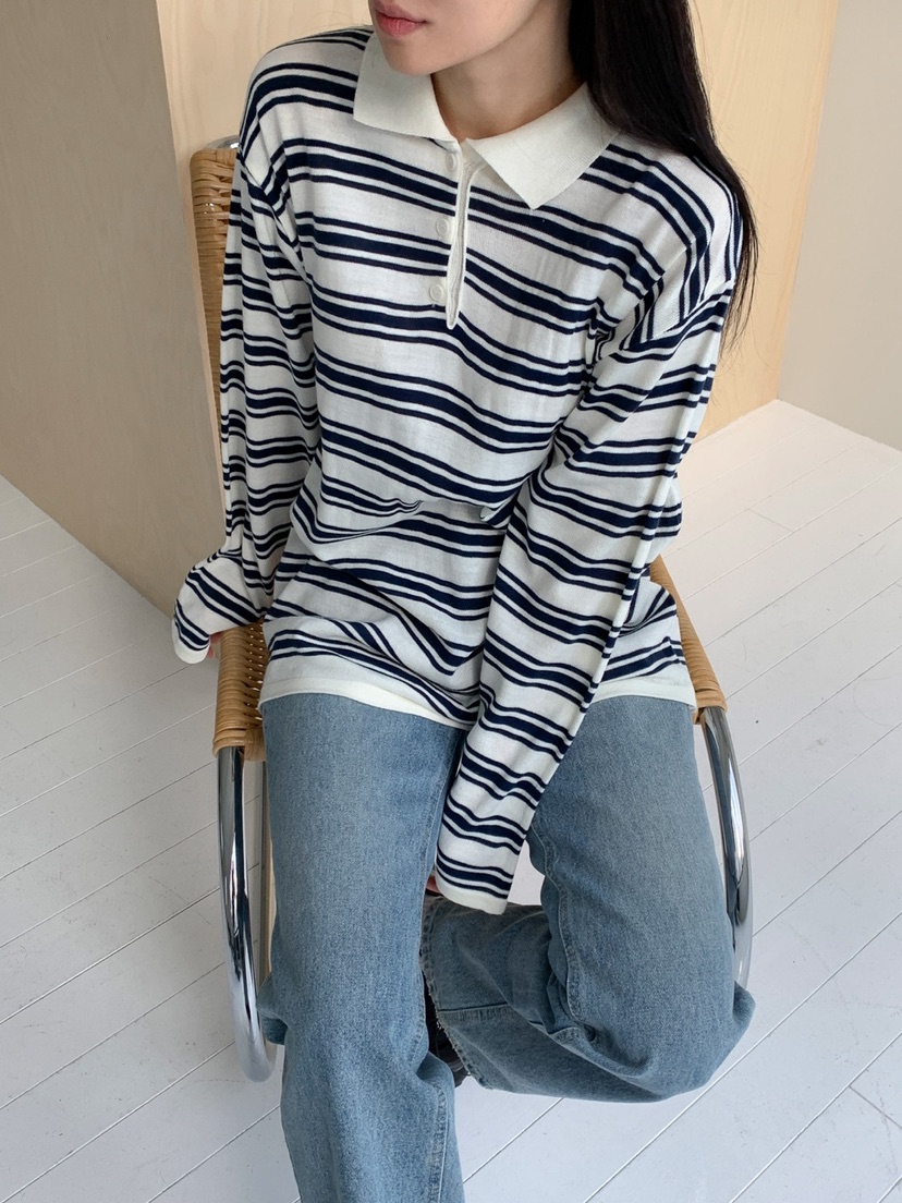 DARLUZ_MI直郵韓國代購㊣女裝新品推薦25春夏時尚休閑針織衫DARLUZ_MI針織衫圖色4