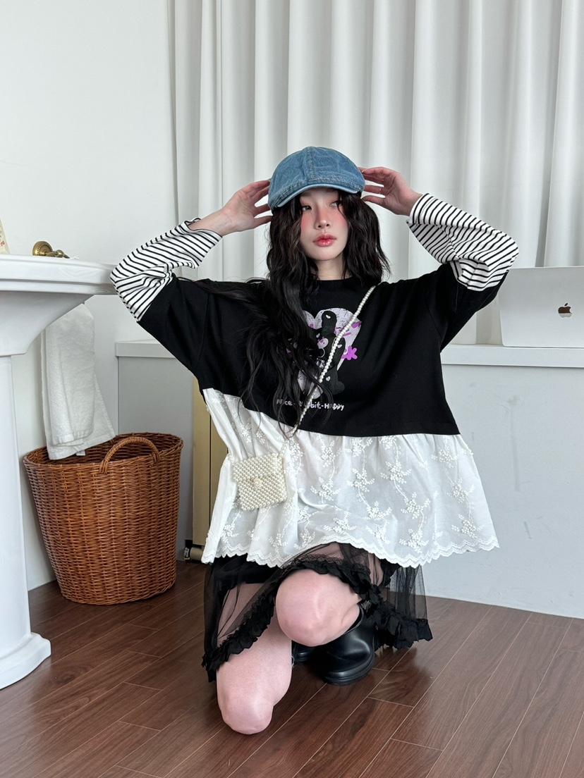 MAISONDEGLORY直郵韓國代購㊣女裝新品人氣熱賣休閑25春夏連衣裙MAISON DE GLORY連衣裙圖色2
