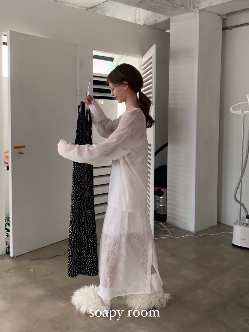 SOAPYROOM直郵韓國代購㊣女裝新款時尚25春夏熱賣休閑職業長裙SOAPYROOM長裙