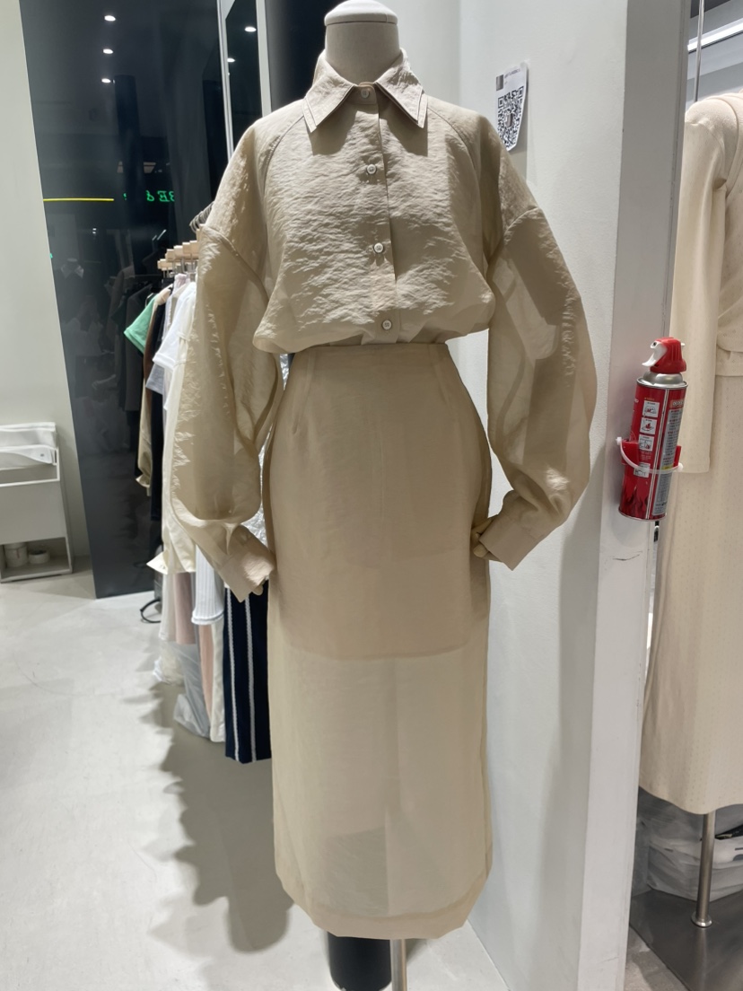 MEMO CLASSIC直郵韓國代購㊣女裝新款推薦襯衫蕾絲衫歐根紗MEMO CLASSIC襯衫/蕾絲衫