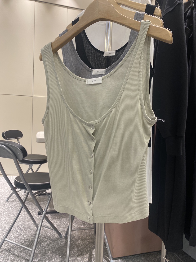 SOF韓國㊣直郵東大門代購女裝新品時尚職業25春夏熱賣吊帶背心SOF吊帶/背心圖色2