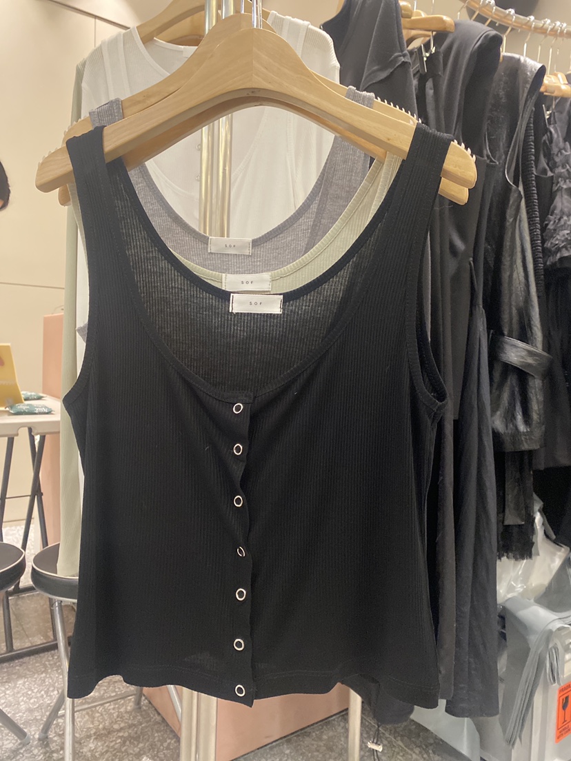 SOF韓國㊣直郵東大門代購女裝新品時尚職業25春夏熱賣吊帶背心SOF吊帶/背心圖色3