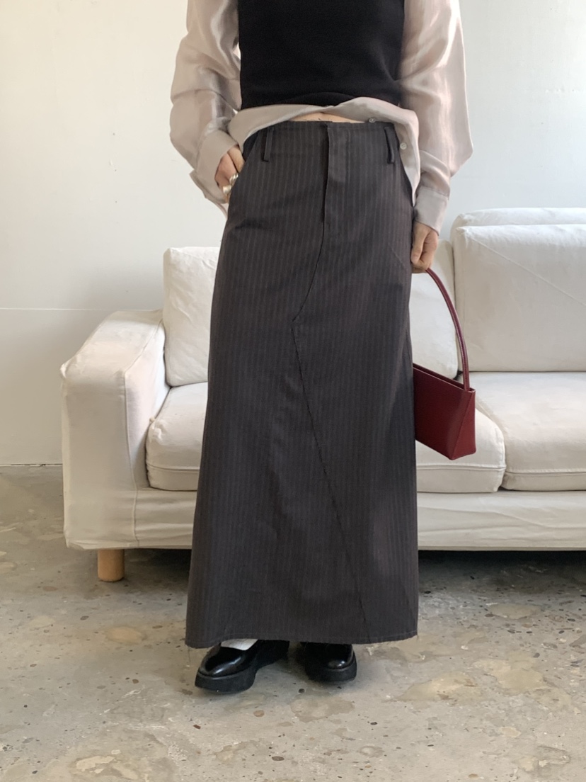 VAARA直郵韓國代購㊣女裝新品人氣推薦休閑職業25春夏熱賣長裙VAARA長裙