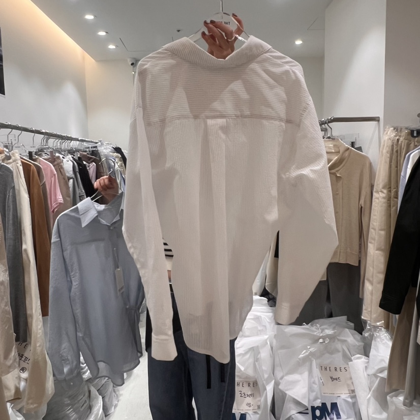 THE REST韓國直郵㊣女裝新品時尚休閑25春夏熱賣襯衫蕾絲衫THE REST/UNNOEUD襯衫/蕾絲衫