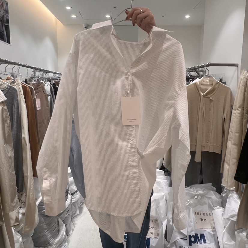 THE REST韓國直郵㊣女裝新品時尚休閑25春夏熱賣襯衫蕾絲衫THE REST/UNNOEUD襯衫/蕾絲衫