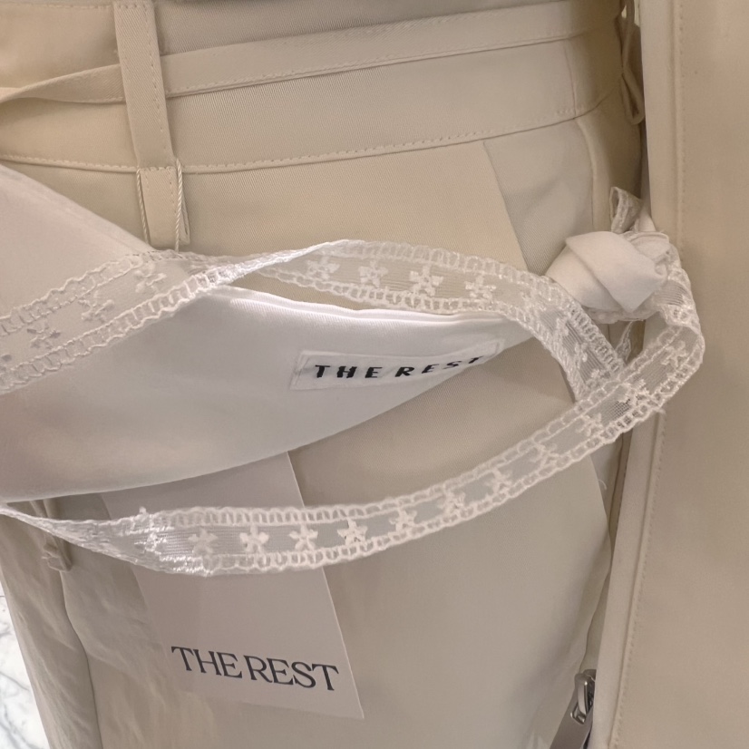THE REST韓國直郵㊣女裝新品25春夏人氣推薦職業時尚腰帶蕾絲THE REST/UNNOEUD腰帶
