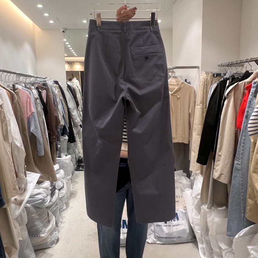THE REST韓國直郵㊣東大門實拍女裝新品熱賣推薦休閑褲口袋THE REST/UNNOEUD休閑褲
