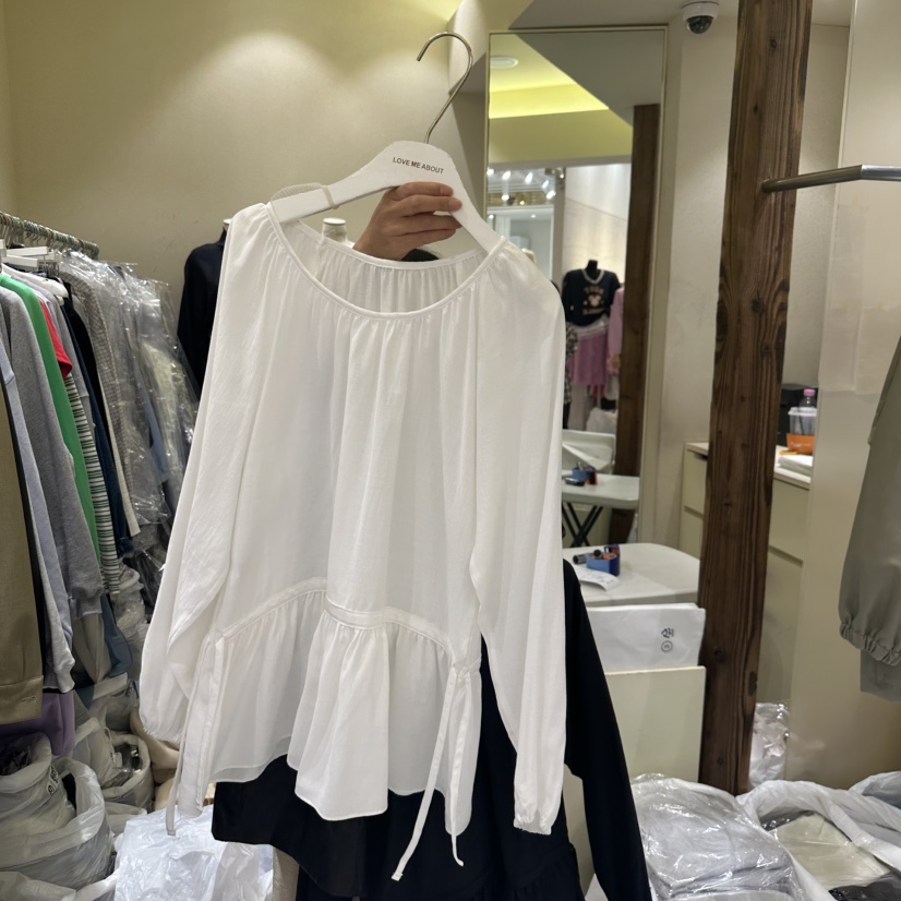 REFLAT直郵韓國代購㊣女裝新品25春夏熱賣人氣休閑襯衫蕾絲衫REFLAT襯衫/蕾絲衫圖色2