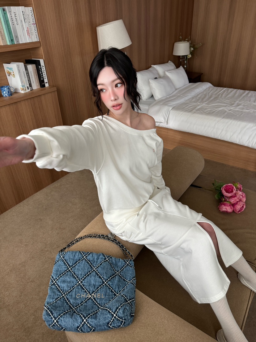 MARKE-P韓國直郵㊣東大門實拍女裝新品25春夏半身裙中短裙蝴蝶結口袋MARKE-P半身裙/中短裙