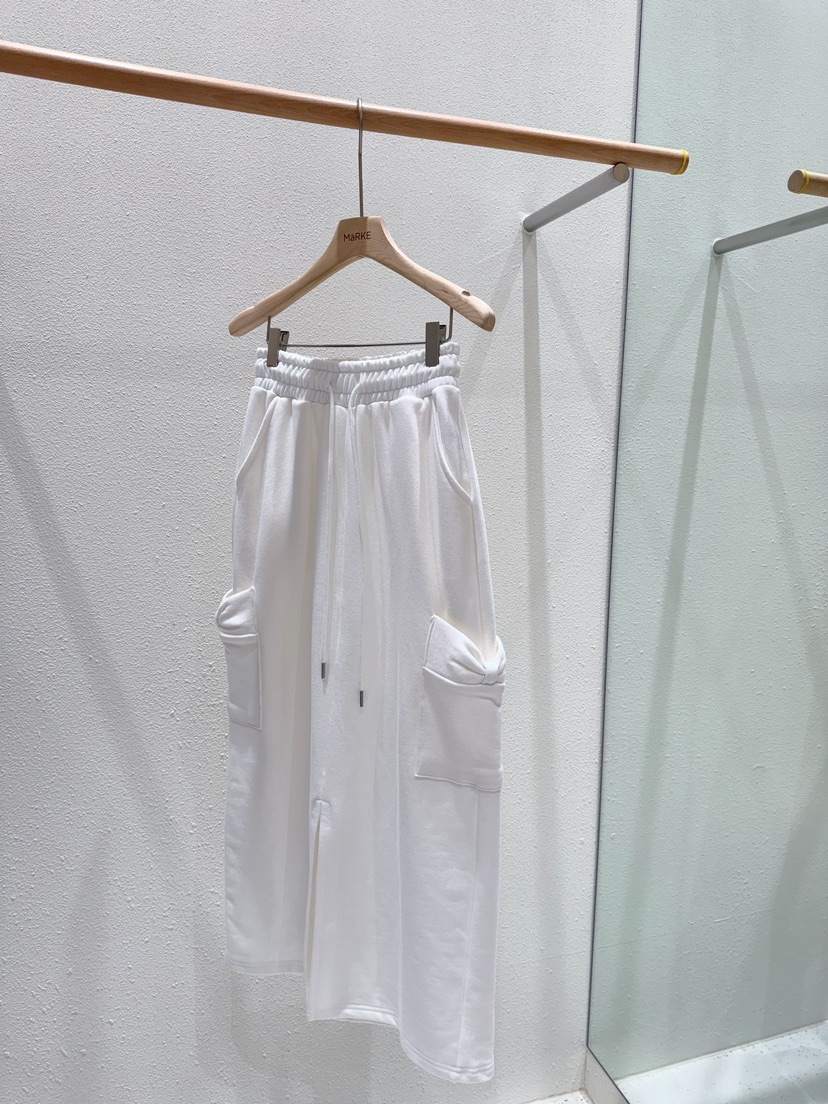 MARKE-P韓國直郵㊣東大門實拍女裝新品25春夏半身裙中短裙蝴蝶結口袋MARKE-P半身裙/中短裙圖色2