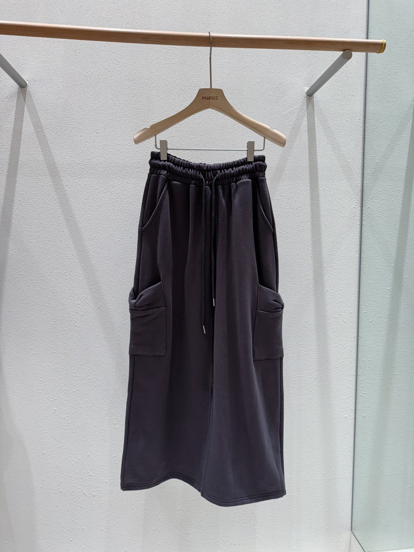 MARKE-P韓國直郵㊣東大門實拍女裝新品25春夏半身裙中短裙蝴蝶結口袋MARKE-P半身裙/中短裙圖色3