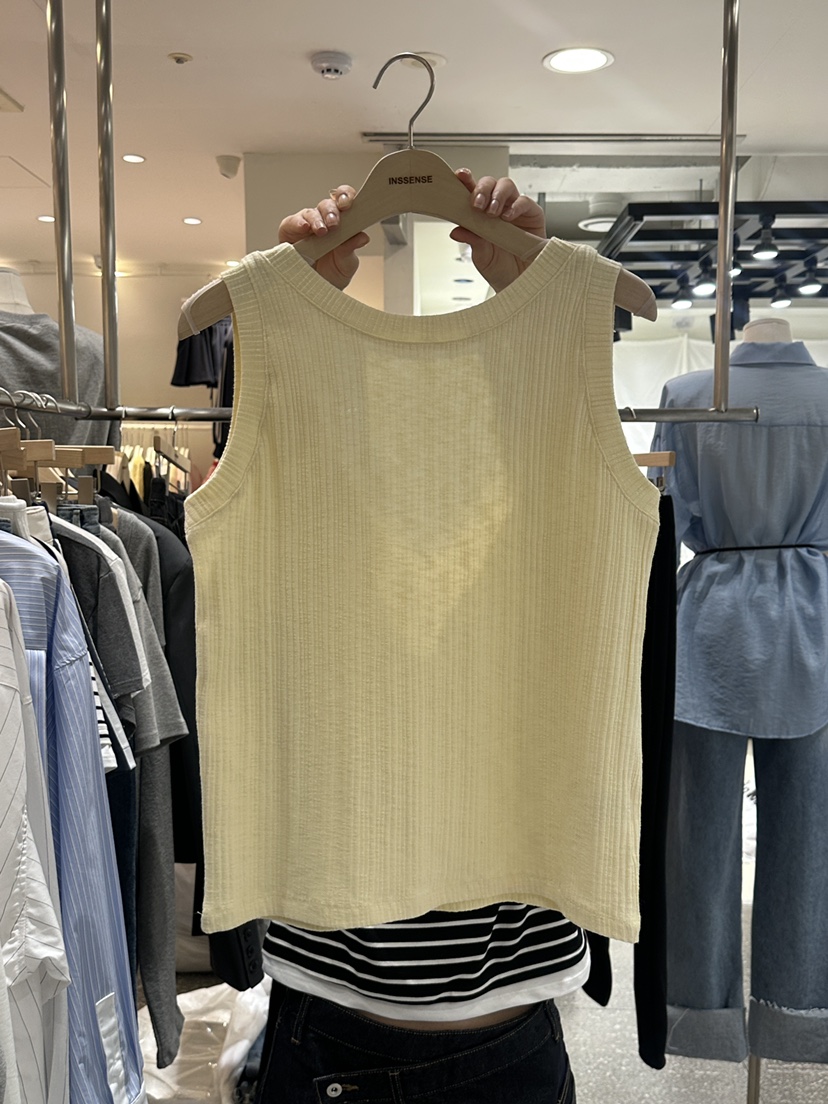INSSENSE-A韓國㊣直郵東大門代購女裝新品熱賣休閑吊帶背心INSSENSE-A吊帶/背心