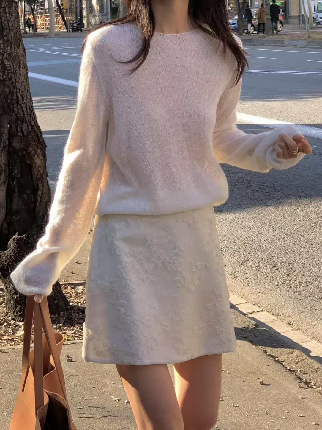 MICO-미코-T韓國㊣直郵東大門代購女裝新品人氣時尚針織衫ALL OVER針織衫圖色2