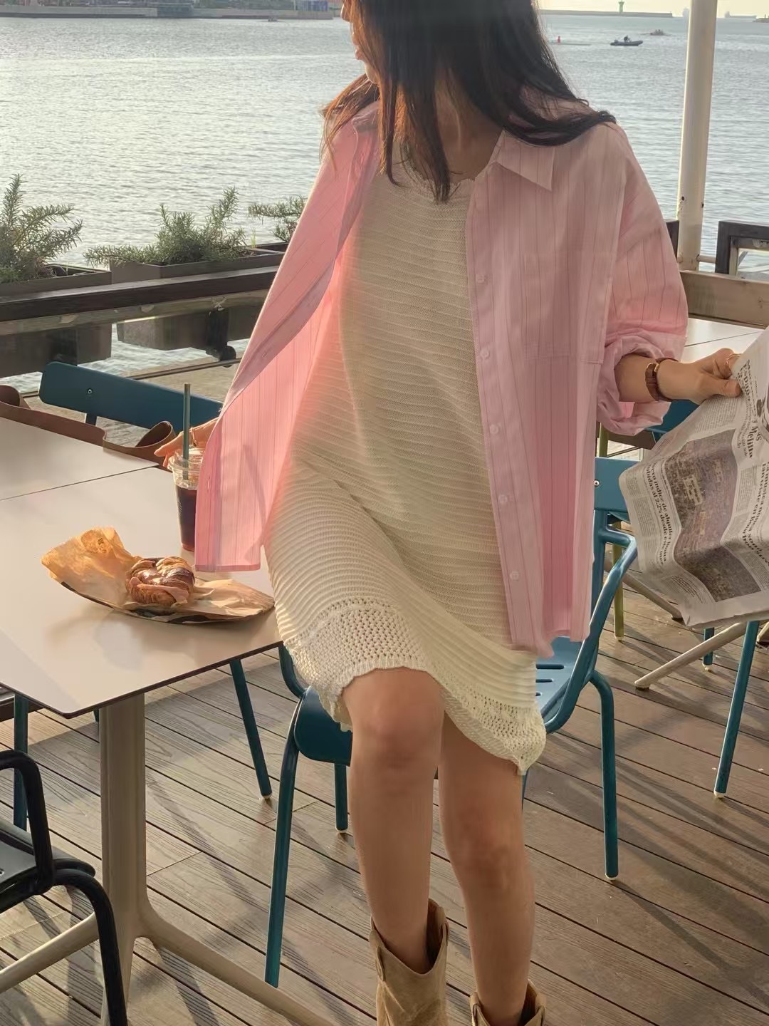 MICO-미코-T韓國直郵㊣東大門實拍女裝新款25春夏襯衫蕾絲衫ALL OVER襯衫/蕾絲衫