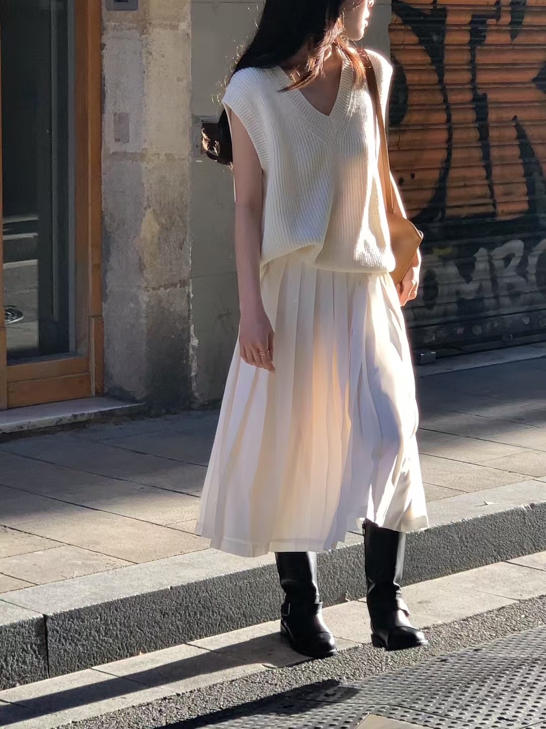 MICO-미코-T韓國直郵㊣女裝新品推薦熱賣職業吊帶背心V領ALL OVER吊帶/背心