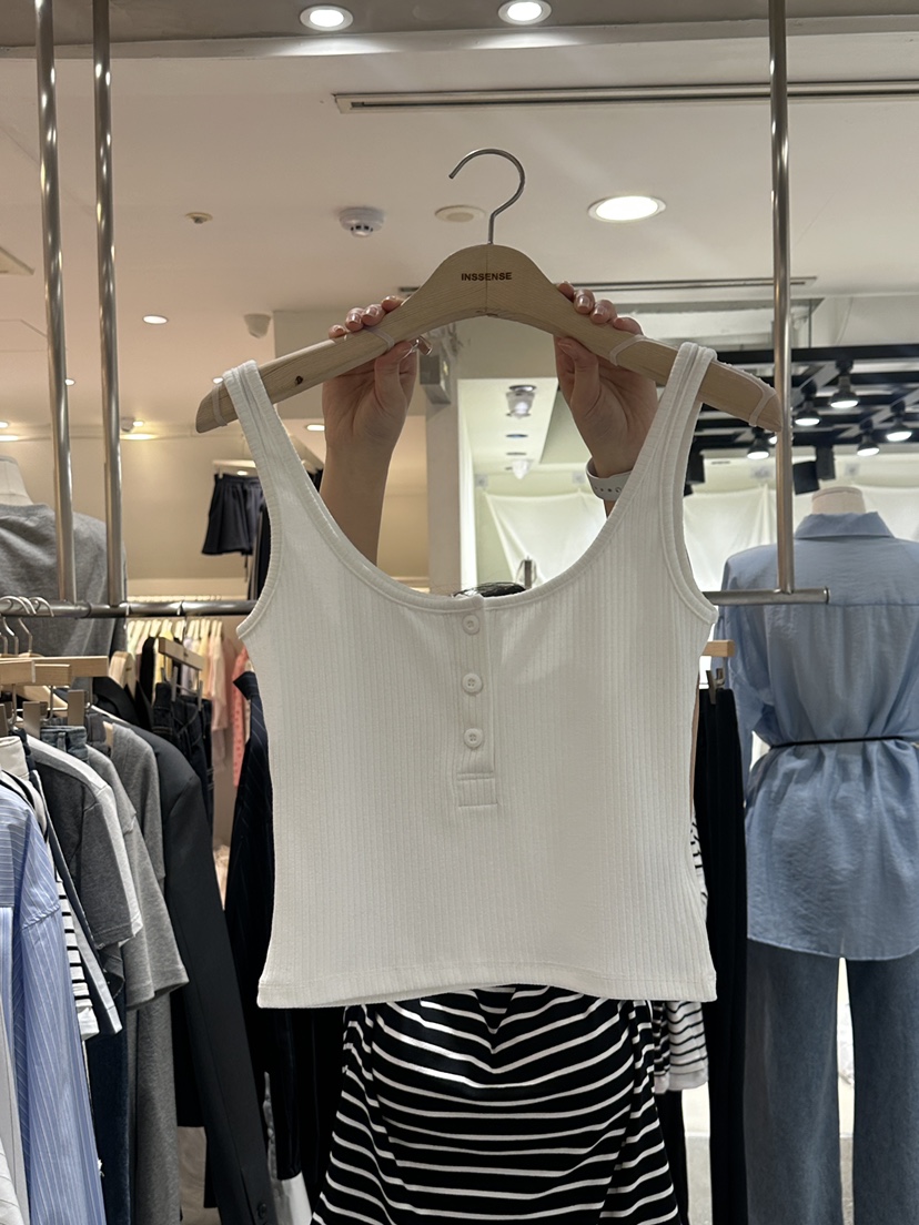 INSSENSE-A直郵韓國代購㊣女裝新品人氣時尚職業休閑吊帶背心INSSENSE-A吊帶/背心圖色2