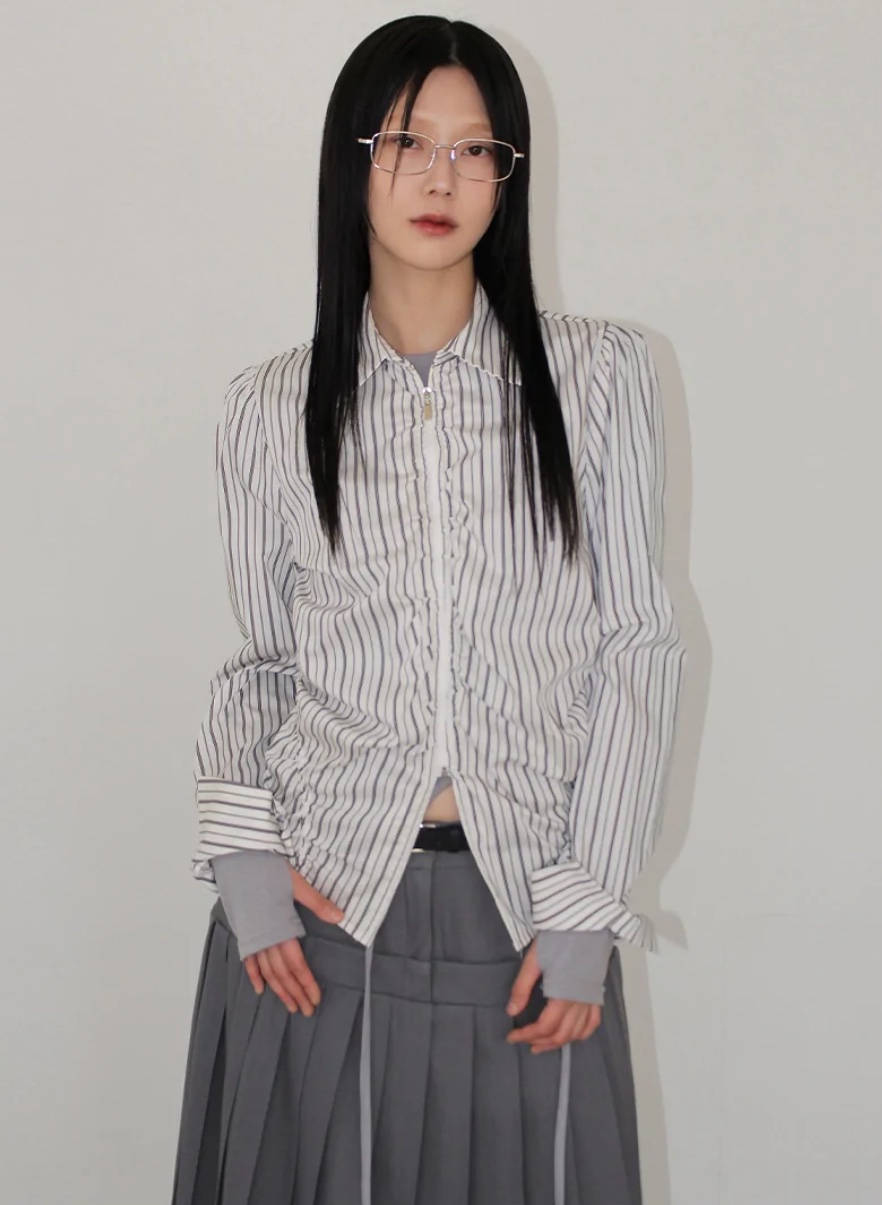 BYRING直郵韓國代購㊣女裝新品推薦時尚熱賣25春夏襯衫蕾絲衫BYRING襯衫/蕾絲衫