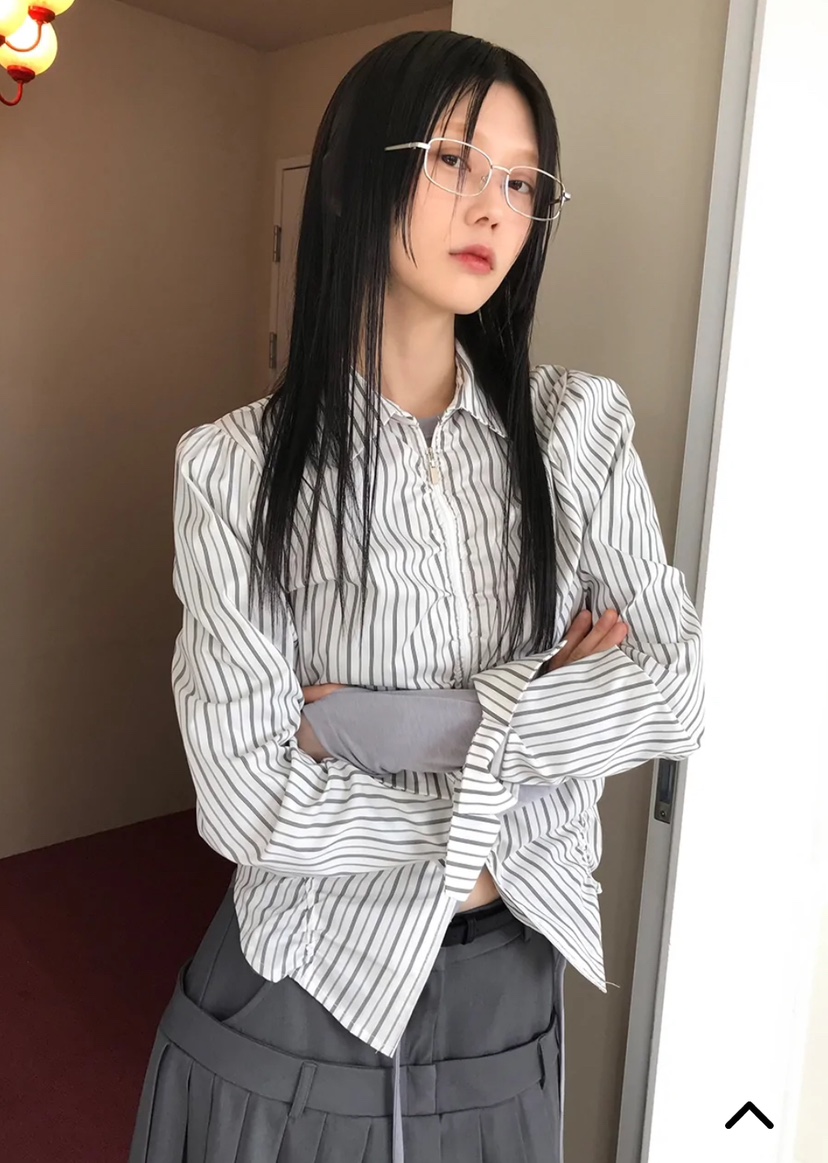 BYRING直郵韓國代購㊣女裝新品推薦時尚熱賣25春夏襯衫蕾絲衫BYRING襯衫/蕾絲衫