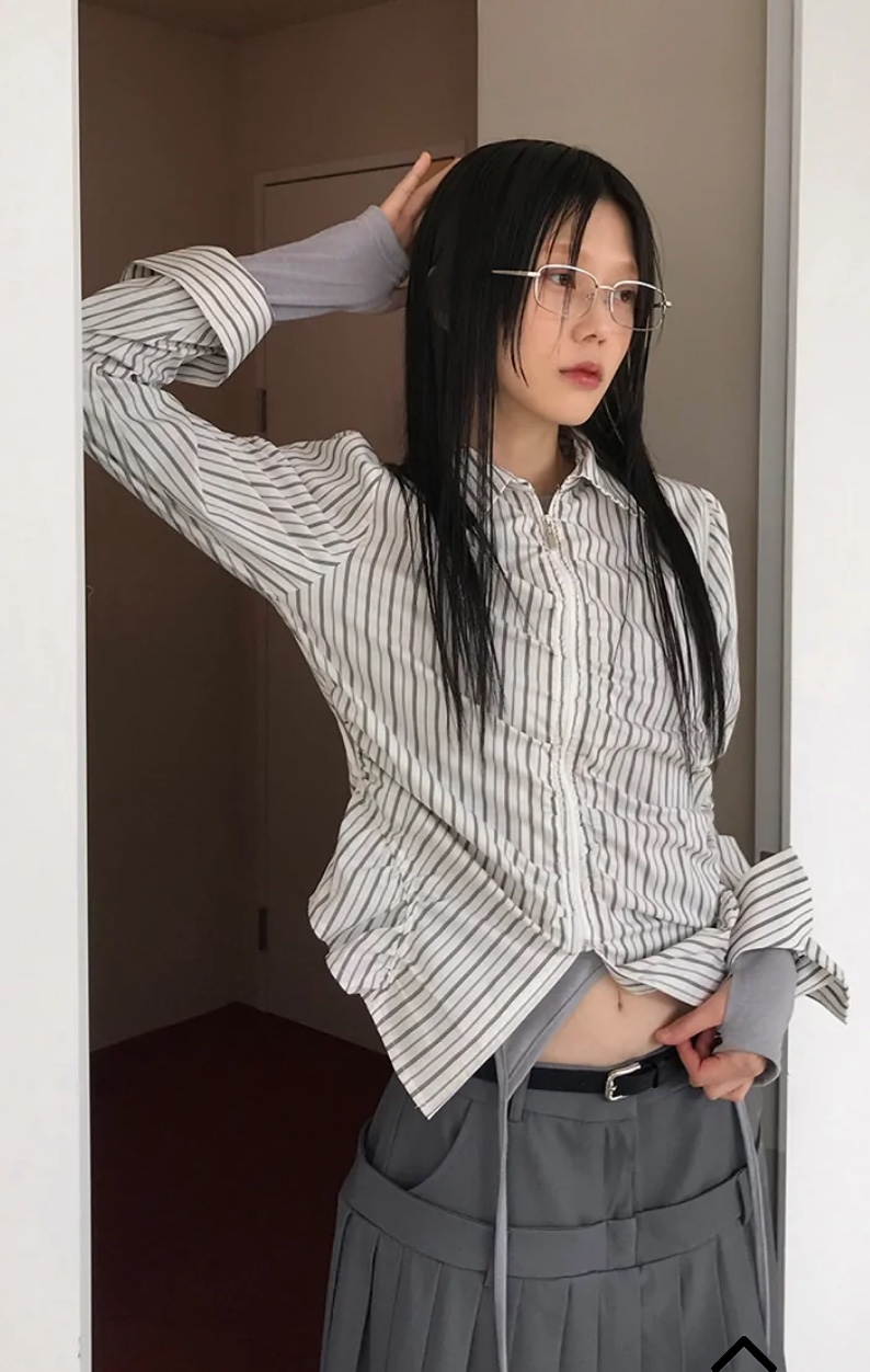 BYRING直郵韓國代購㊣女裝新品推薦時尚熱賣25春夏襯衫蕾絲衫BYRING襯衫/蕾絲衫