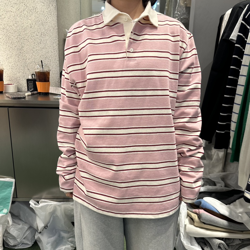 AMOEBA韓國㊣直郵東大門代購女裝新品25春夏時尚休閑長袖T恤AMOEBA長袖T恤圖色3