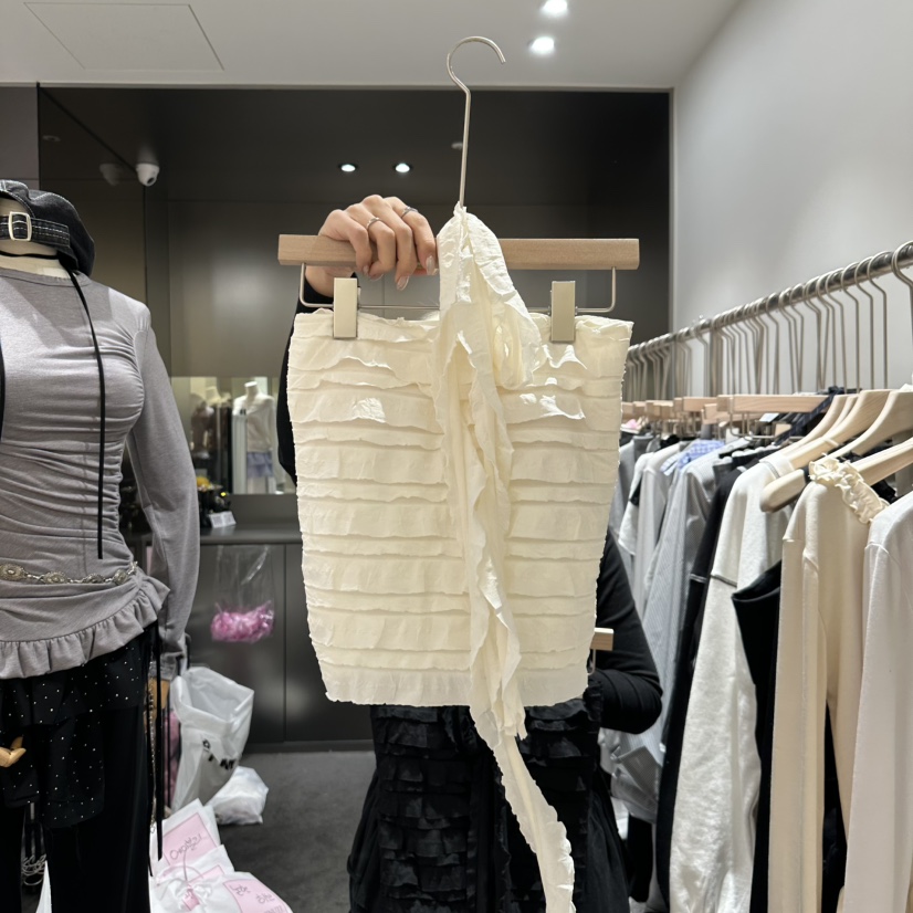 OUR MINUTE韓國㊣直郵東大門代購女裝新品休閑吊帶背心含圍巾OUR MINUTE吊帶/背心