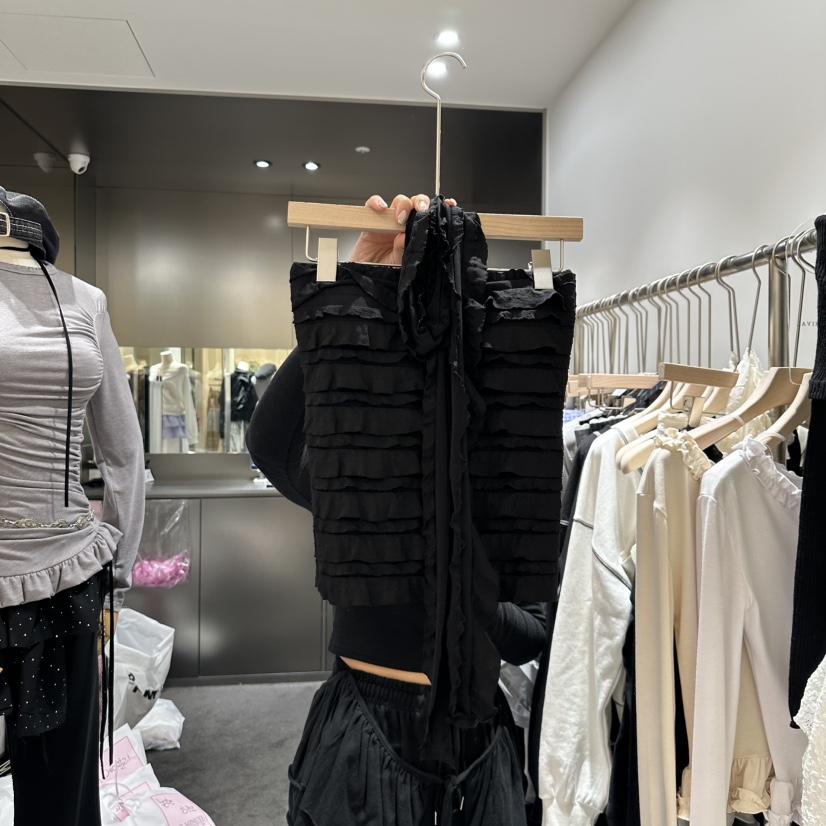 OUR MINUTE韓國㊣直郵東大門代購女裝新品休閑吊帶背心含圍巾OUR MINUTE吊帶/背心圖色2
