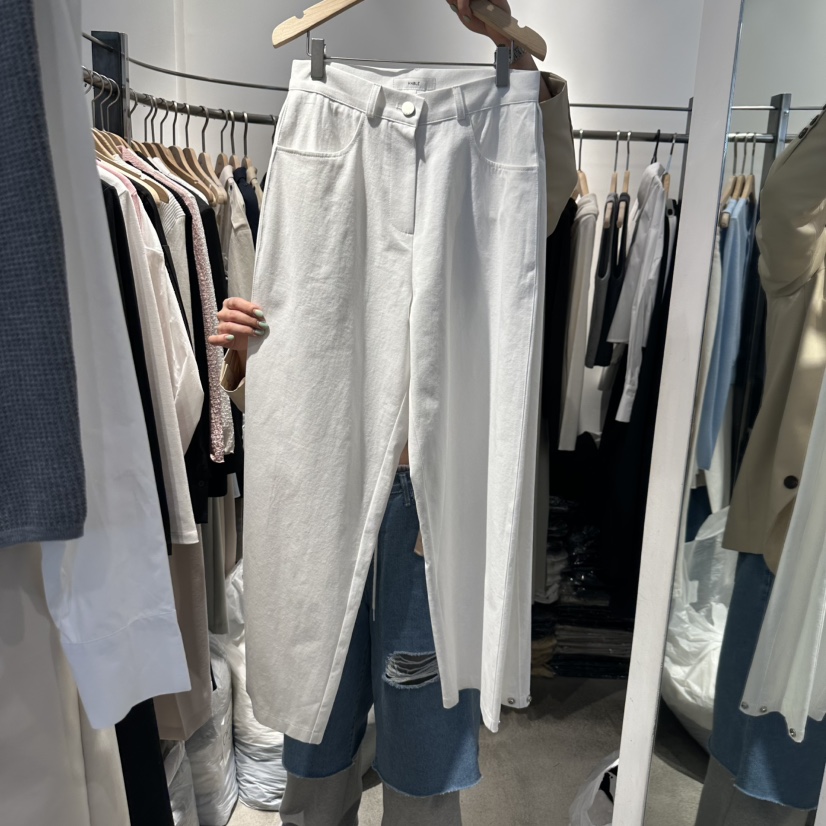 HABLE韓國直郵㊣女裝新品熱賣職業推薦25春夏時尚休閑褲寬松HABLE休閑褲圖色3