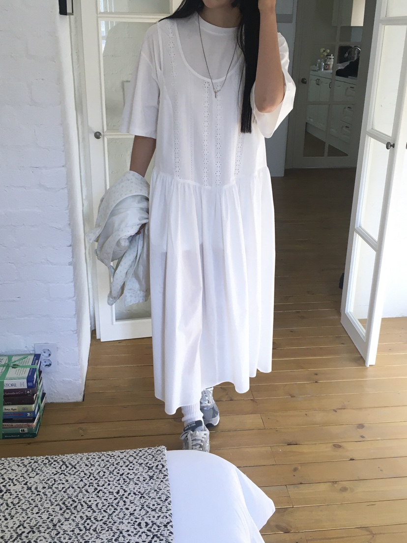 ORDINARYA韓國直郵女士新款25春夏休閑熱賣推薦人氣職業連衣裙ROESMMOSS連衣裙