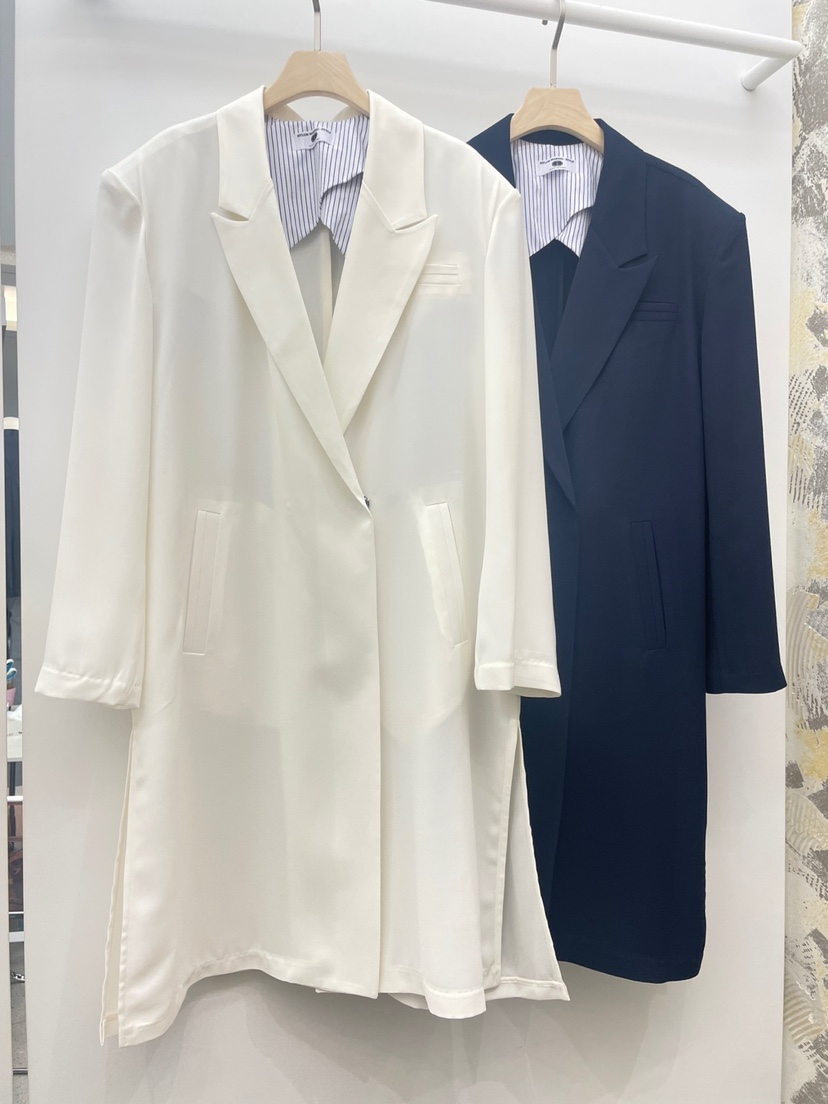 NYLON韓國直郵女裝新品真品25春夏休閑推薦熱賣人氣長款風衣NYLON長款風衣