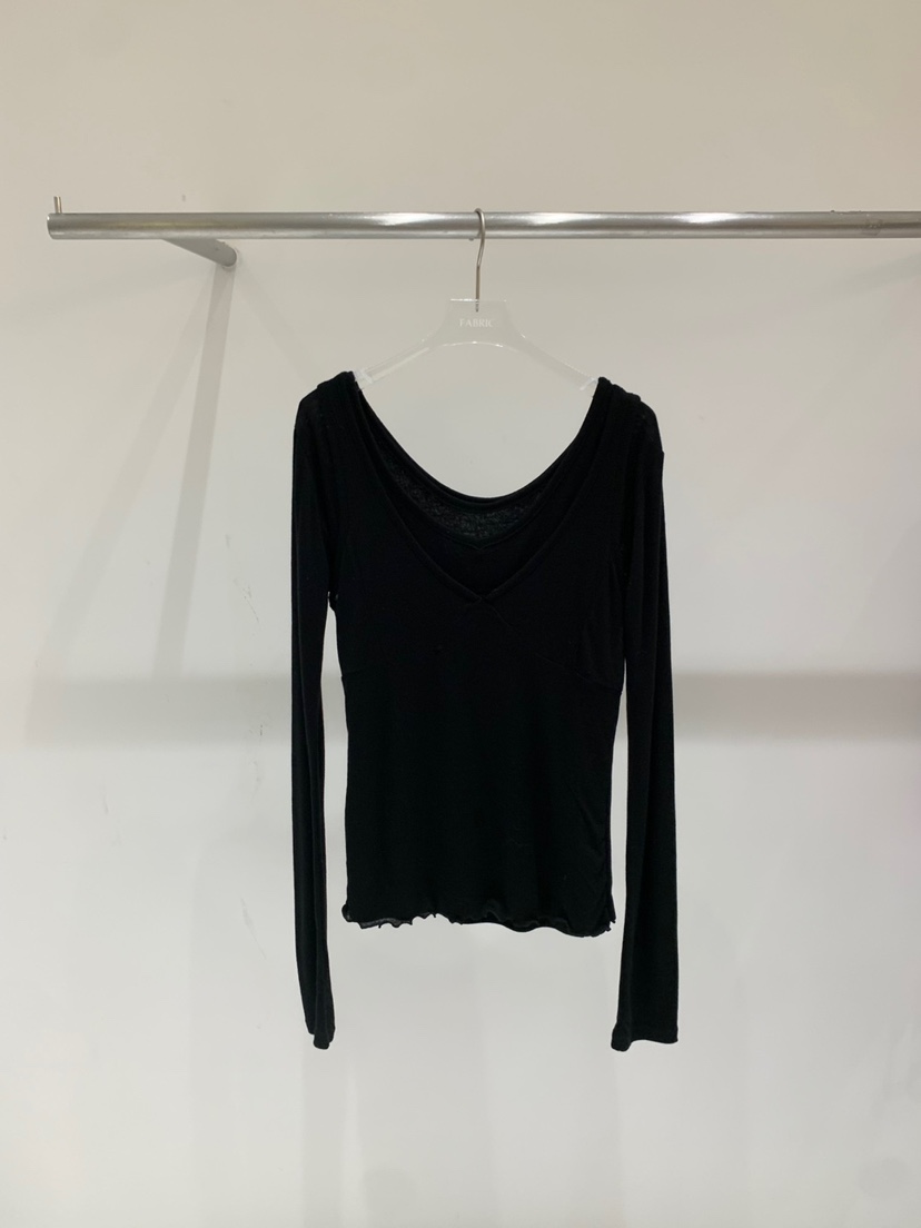 FABRIC韓國代購女士新款25春夏時尚真品人氣職業休閑長袖T恤FABRIC長袖T恤圖色4
