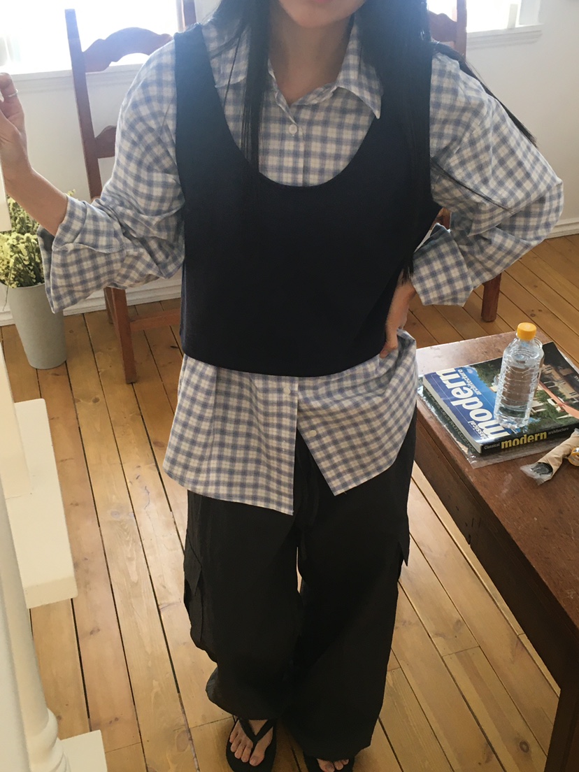 ORDINARYA韓國直郵女士新款時尚推薦人氣職業熱賣真品吊帶背心ROESMMOSS吊帶/背心