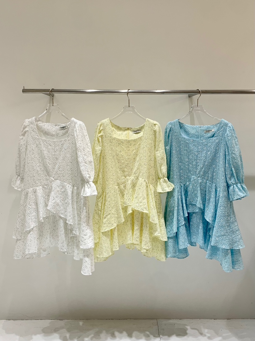 FABRIC韓國直郵女裝新品休閑職業真品時尚推薦25春夏連衣裙FABRIC連衣裙