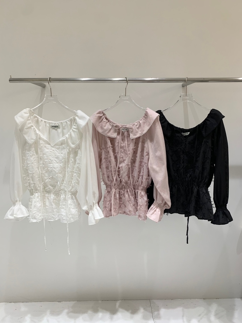 FABRIC東大門代購女士新款真品推薦時尚人氣熱賣襯衫蕾絲衫FABRIC襯衫/蕾絲衫