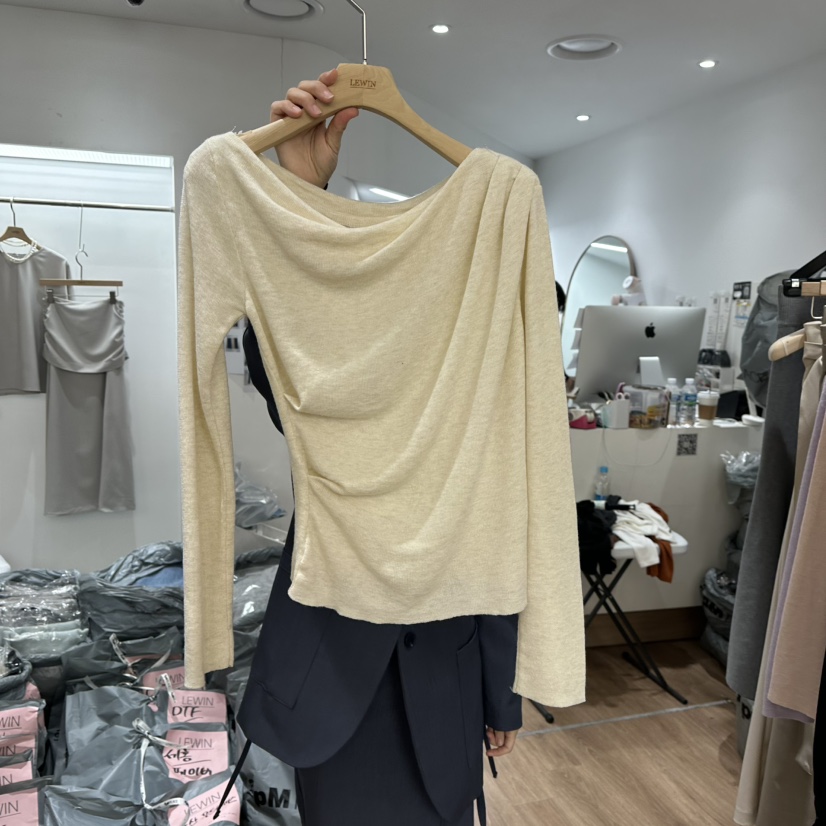 LEWIN韓國直郵女士新品25春夏職業人氣時尚真品休閑熱賣針織衫LEWIN針織衫圖色1
