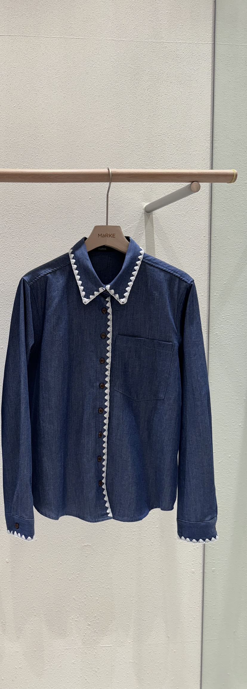 MARKE-P東大門代購女士新品人氣職業25春夏襯衫蕾絲衫刺繡MARKE-P襯衫/蕾絲衫