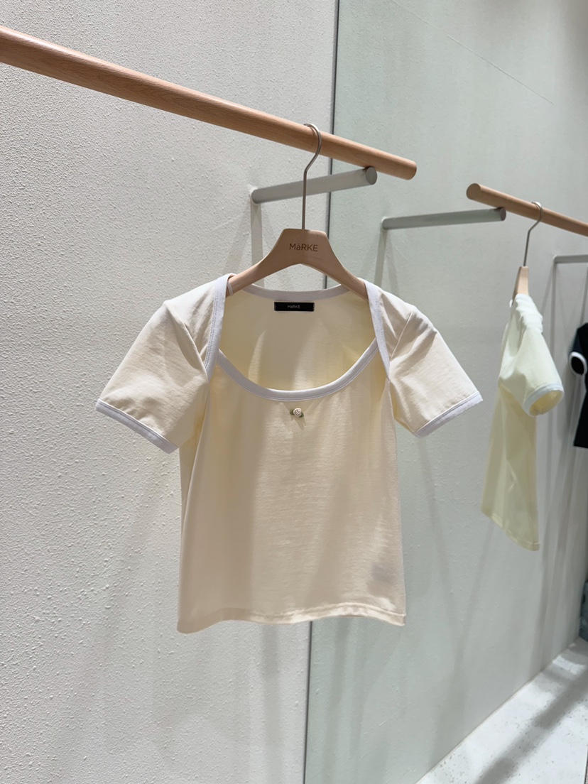 MARKE-P東大門代購女裝新品休閑25春夏真品推薦熱賣職業T恤MARKE-PT恤圖色2
