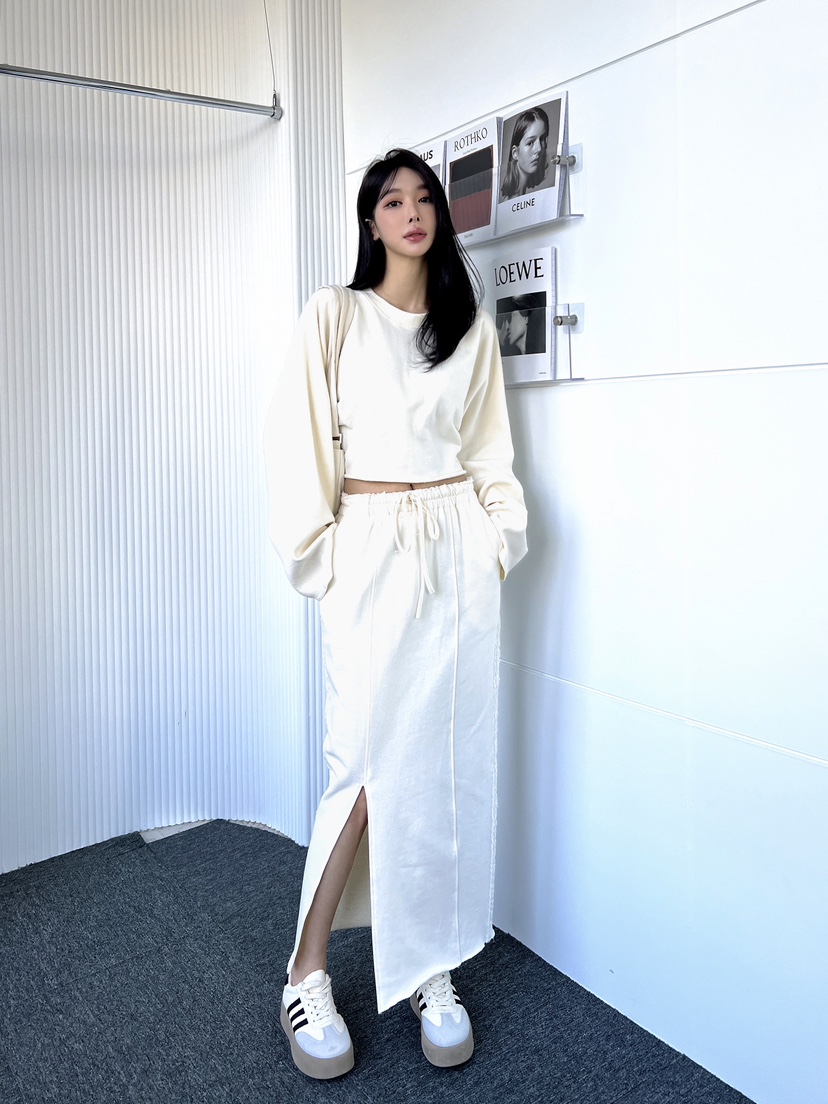 CLOTH東大門代購女裝新品時尚25春夏真品休閑套裝套裝短款蕾絲CLOTH套裝