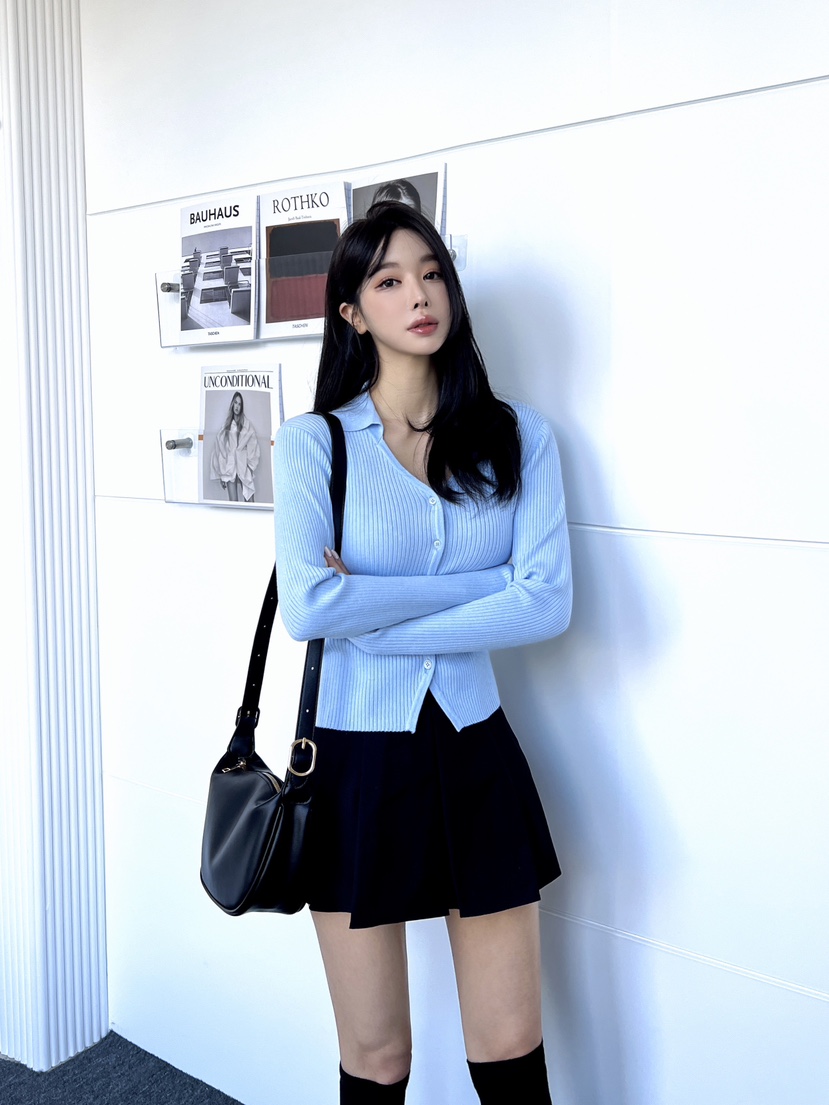 CLOTH韓國代購女裝新款休閑熱賣人氣推薦25春夏職業針織衫開衫CLOTH針織衫