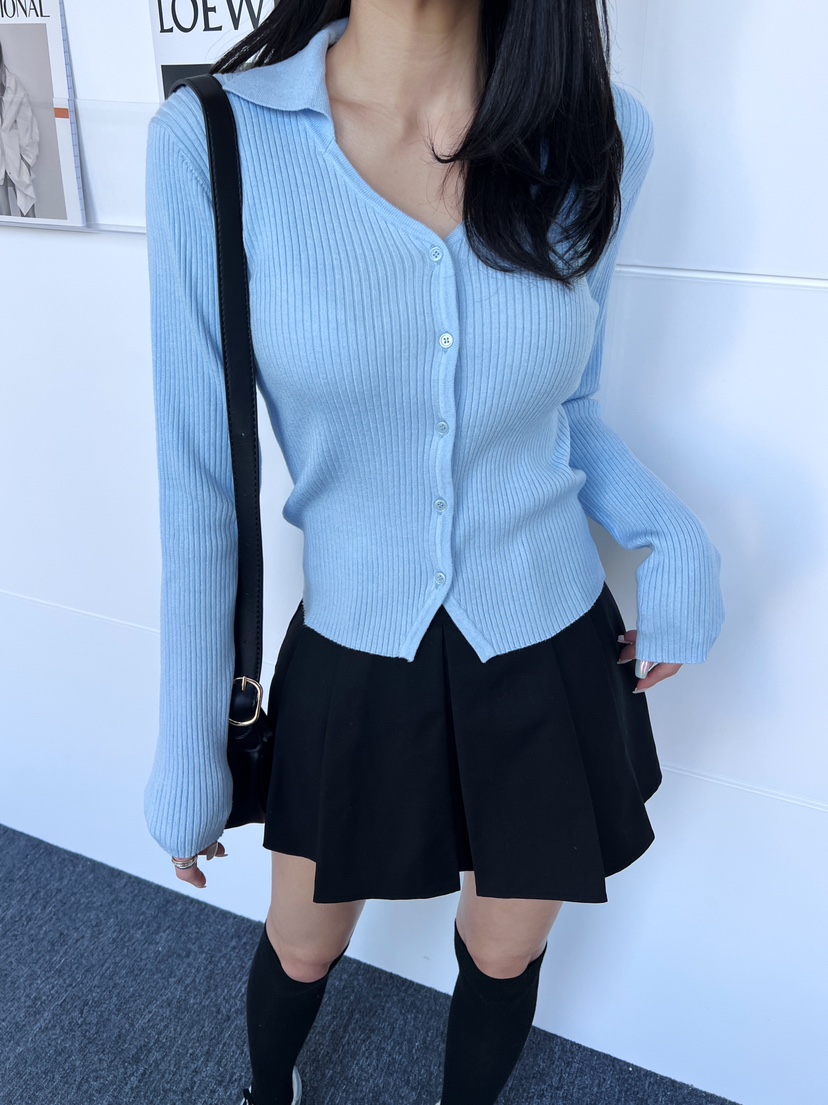 CLOTH韓國代購女裝新款休閑熱賣人氣推薦25春夏職業針織衫開衫CLOTH針織衫