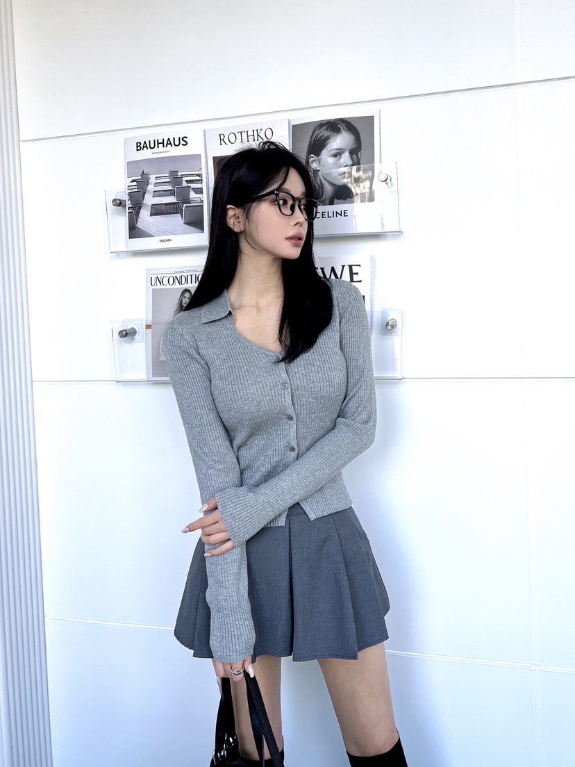 CLOTH韓國代購女裝新款休閑熱賣人氣推薦25春夏職業針織衫開衫CLOTH針織衫