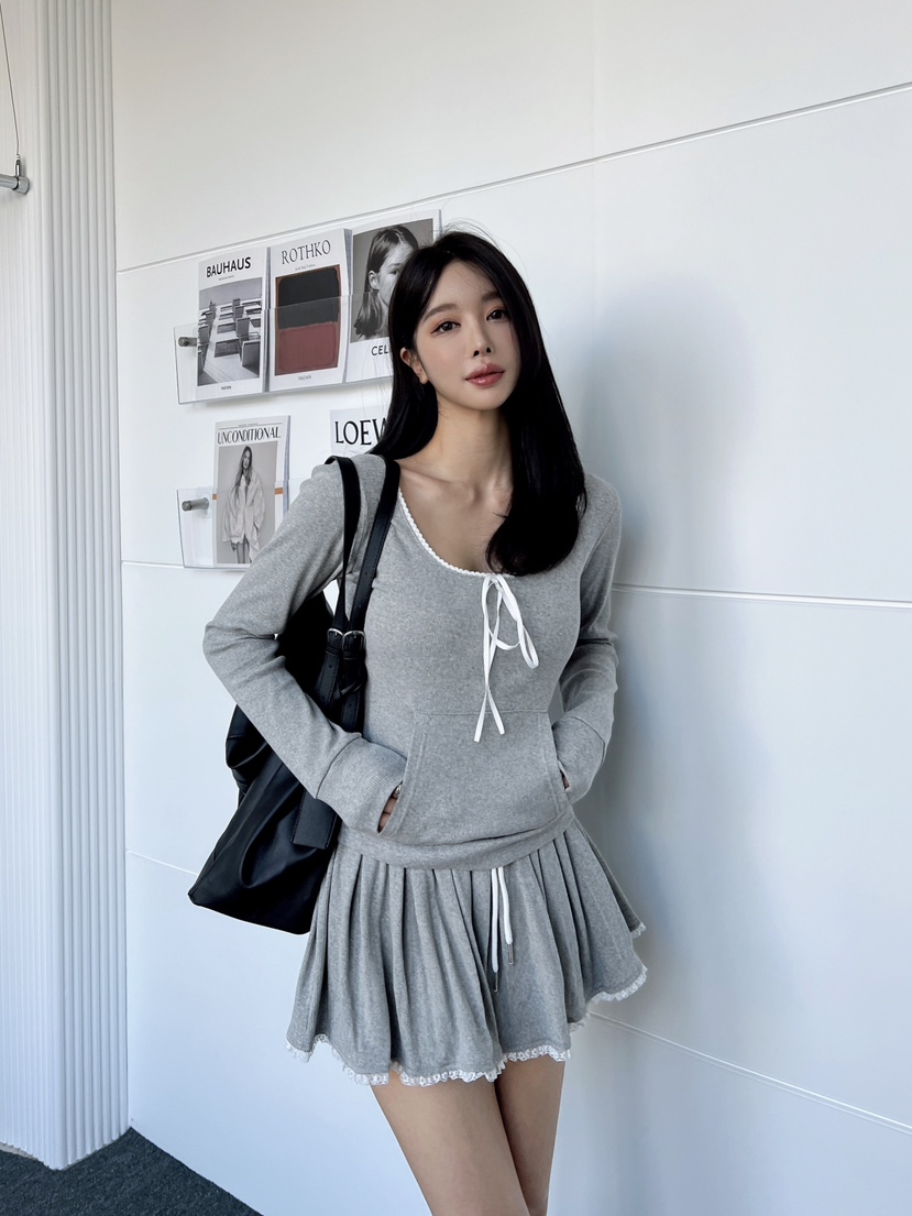 CLOTH東大門代購女裝新品人氣25春夏職業時尚休閑套裝套裝蕾絲CLOTH套裝圖色2