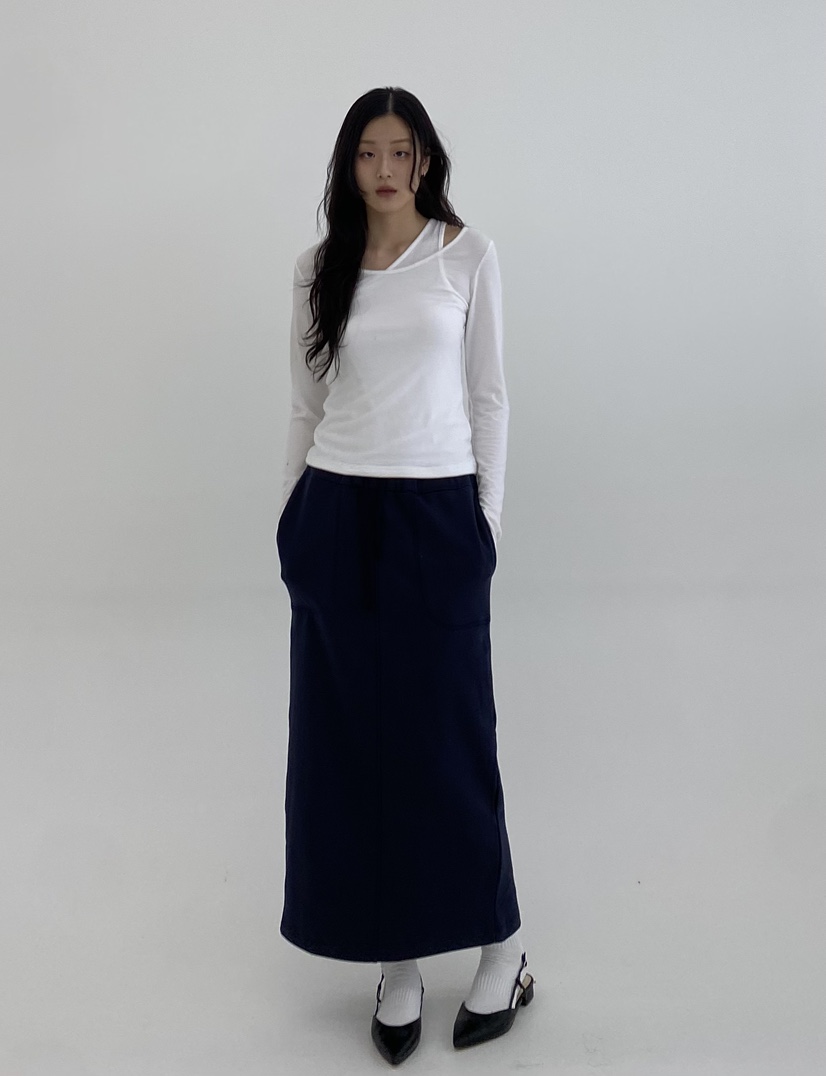 A.VER直郵韓國代購㊣女裝新款推薦人氣時尚休閑25春夏長裙A.VER長裙