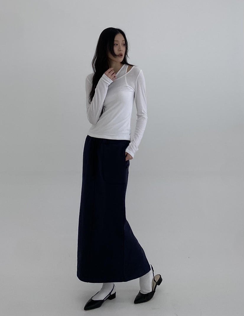 A.VER直郵韓國代購㊣女裝新款推薦人氣時尚休閑25春夏長裙A.VER長裙