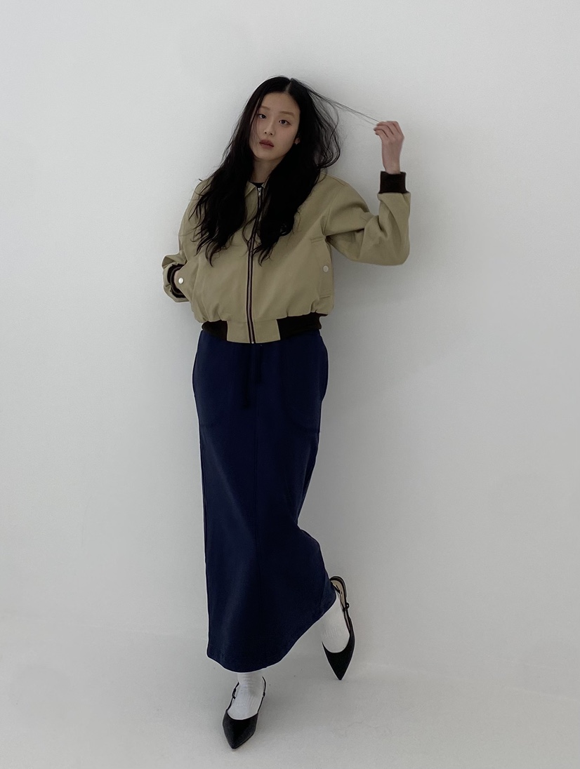 A.VER直郵韓國代購㊣女裝新款推薦人氣時尚休閑25春夏長裙A.VER長裙