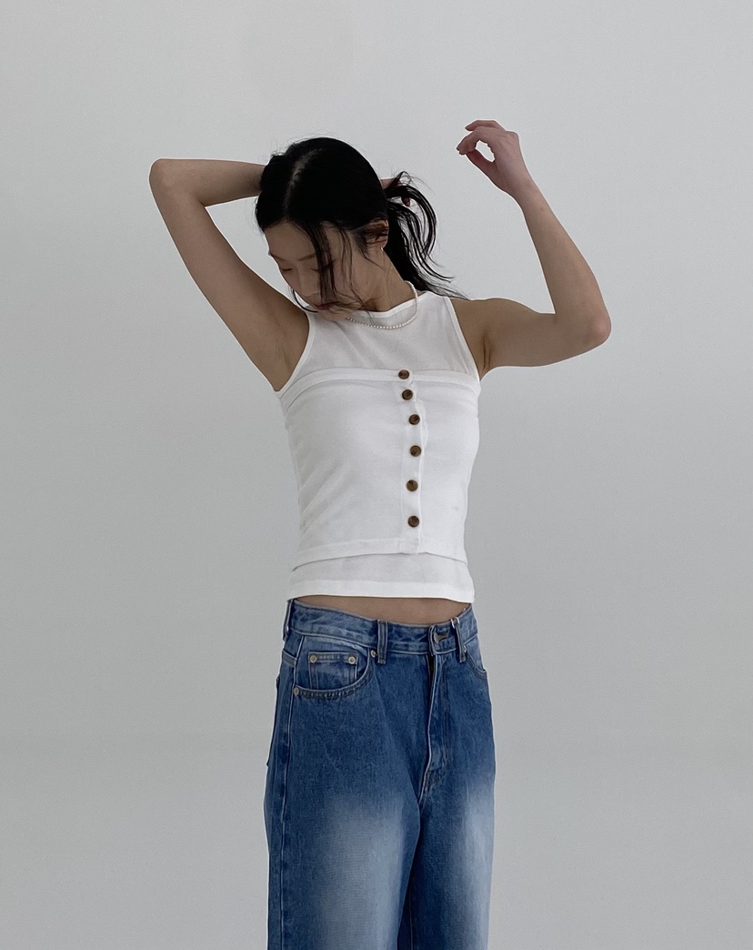 A.VER韓國㊣直郵東大門代購女裝新款職業休閑熱賣吊帶背心A.VER吊帶/背心圖色3
