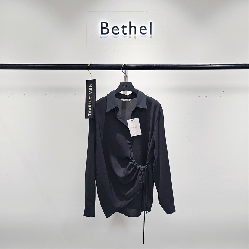 BETHEL韓國直郵㊣女裝新款熱賣休閑人氣25春夏推薦襯衫蕾絲衫BETHEL襯衫/蕾絲衫圖色2